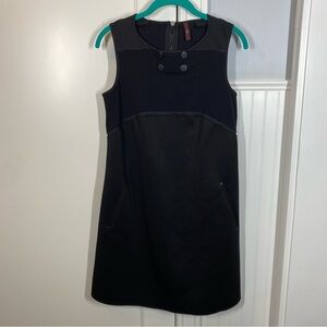 High Tech Everyday Couture‎ Scuba Sheath Dress Black Size 6 office career work